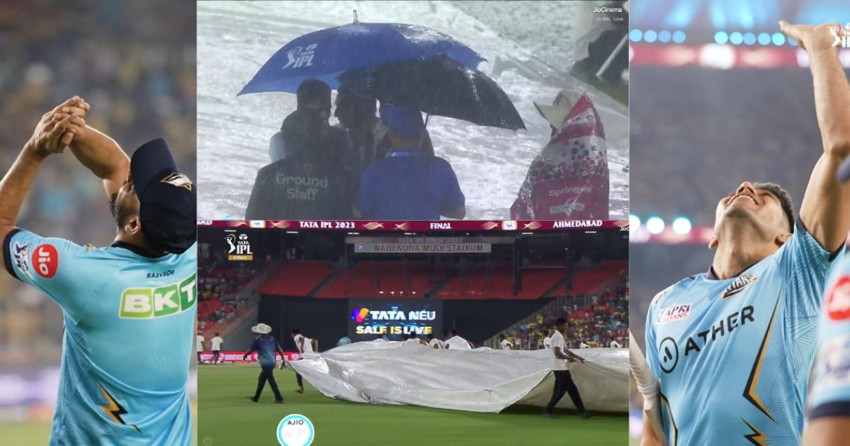 Shubman Gill and Shami were seen having fun with hail and snow in the rain.