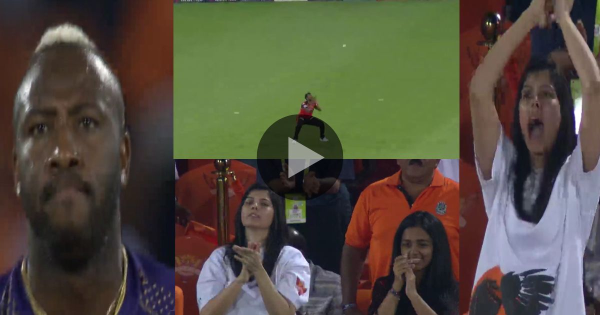 andre russel and kavya maran in kkr vs srh