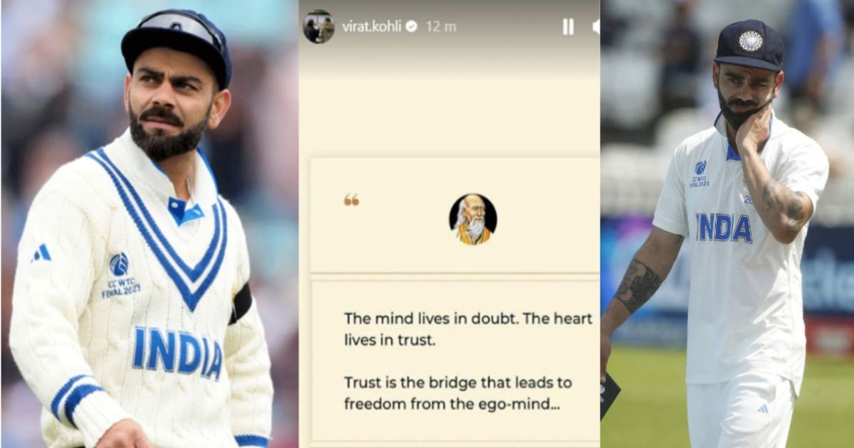 Virat Kohli put a new story on his Instagram, the story is related to ego